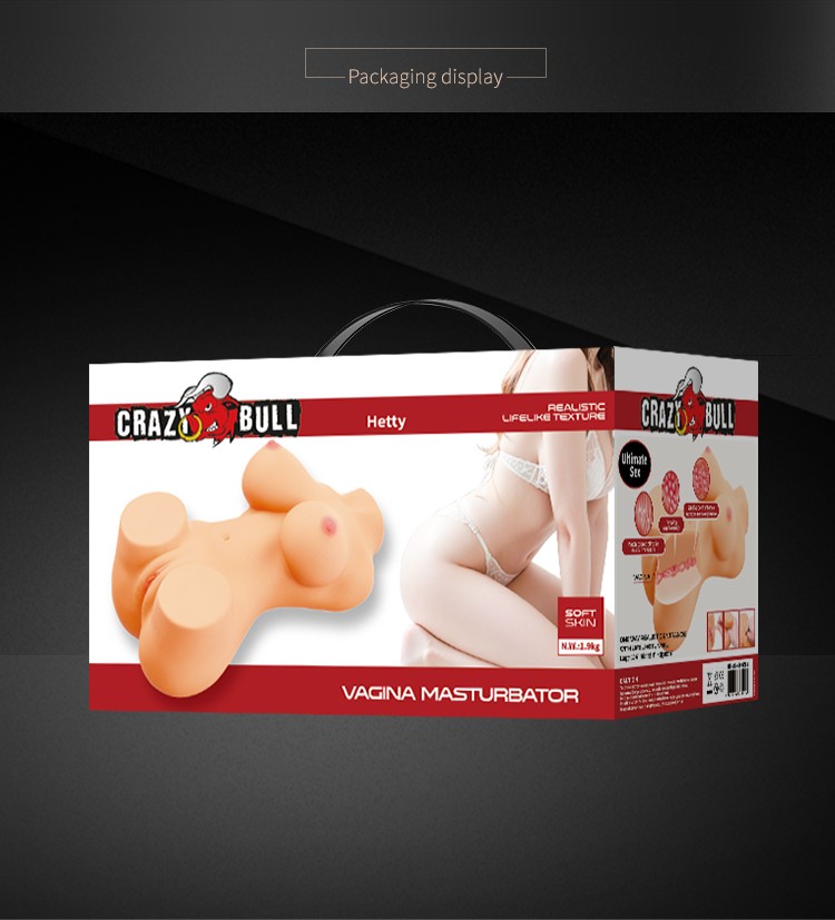 海蒂倒模名器半身小娃娃双穴可插男用彷真女人的生殖器 海蒂半身倒模BM009258N