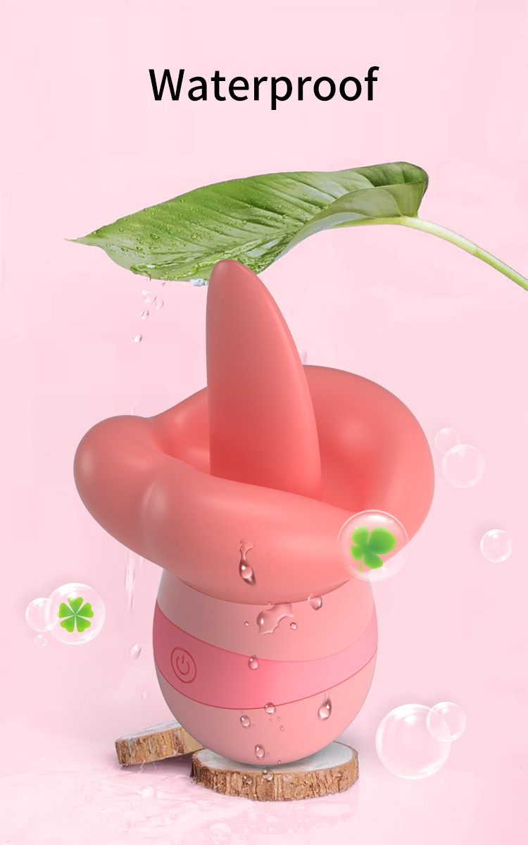 米纳10频红唇摆舌舔舐软胶跳蛋300028USB充电按摩器成人情趣用品 10频舌舔摇摆跳蛋