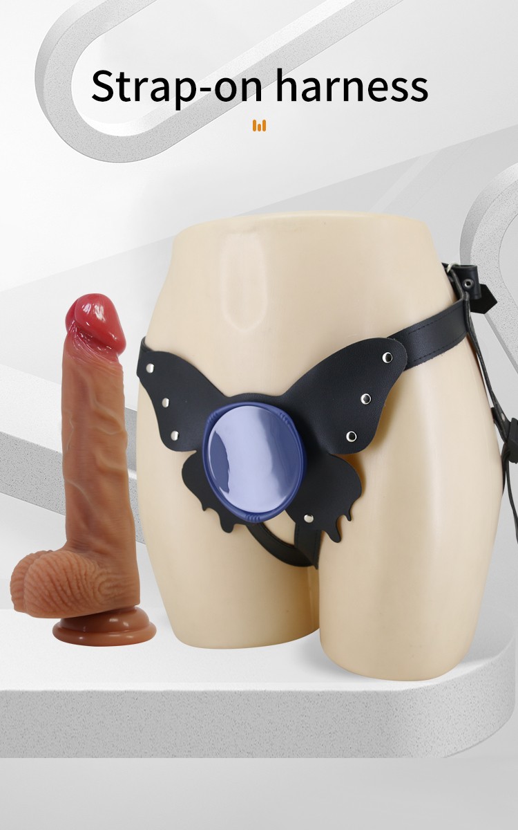 穿戴式硅胶仿真阳具女性私处自慰器假阴茎棒les拉拉互插情趣用品