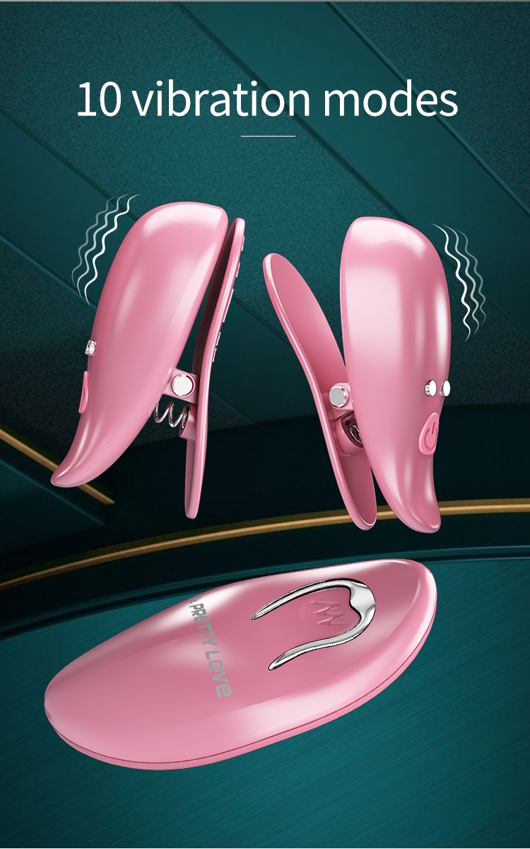 充电双震动10频双乳夹胸部刺激按摩器用器具成人品